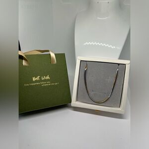Two-tone chain necklace chain 24.5”